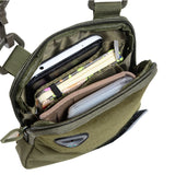 Tactics Water-Resistant Travel Undercover Neck Bag-Army Green