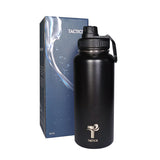 Tactics Freeflow Vacuum Insulated Stainless Steel Water Bottle 32oz (Sip)-Black