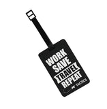 Tactics Luggage Tag  Durable Bag & Suitcase Identifier  Travel Accessory – Black