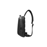 Tactics EV Refine 6 Liters Crossbody Bag with USB Charging Port, Waterproof Bag, Travel Bag in Black