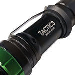 Tactics Xtreme Alloy Rechargeable Flashlight 800 Lumens Aluminum Waterproof Multifunction Zoom Flashlight Torch Lantern Lamp Magnet-Black