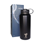 Tactics Freeflow Vacuum Insulated Stainless Steel Water Bottle 32oz (Wide)-Black