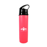 Tactics Outdoor Collapsible Silicone Squeeze Foldable Sports Water Bottle-Coral